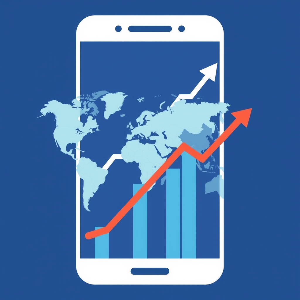 Abstract editorial illustration for Why app keyword ranks differ by country, and how to compare them